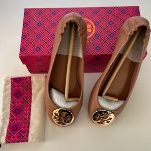 Tory Burch Minnie Travel Ballet w/ Metal Logo